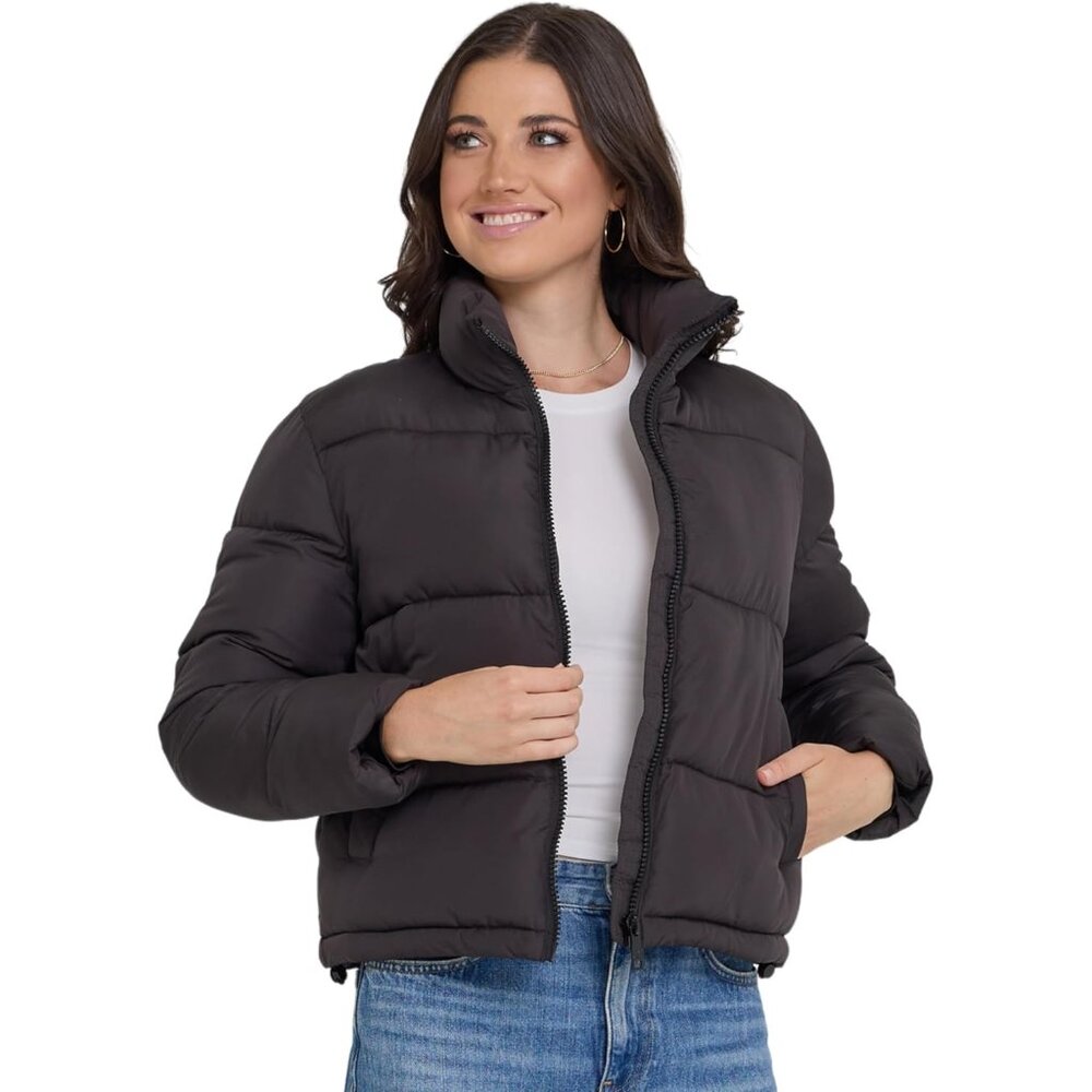Cropped Puffer Jacket, Warm Winter Coats for Women, Trendy Cute Winter Jackets f
